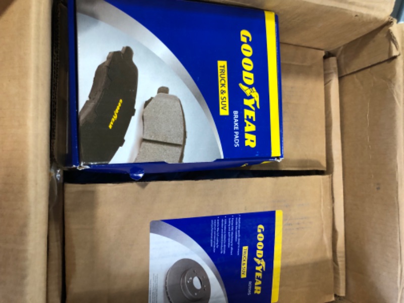 Photo 3 of Goodyear Brakes PRK13626F | Front Brake Kit w/Pair (2) of Coated Brake Rotors & Carbon-Ceramic Brake Pads fit Saab 9-2X 2005; Scion FR-S 16-13; Subaru Baja 06-04, BRZ & More - See Applications Below