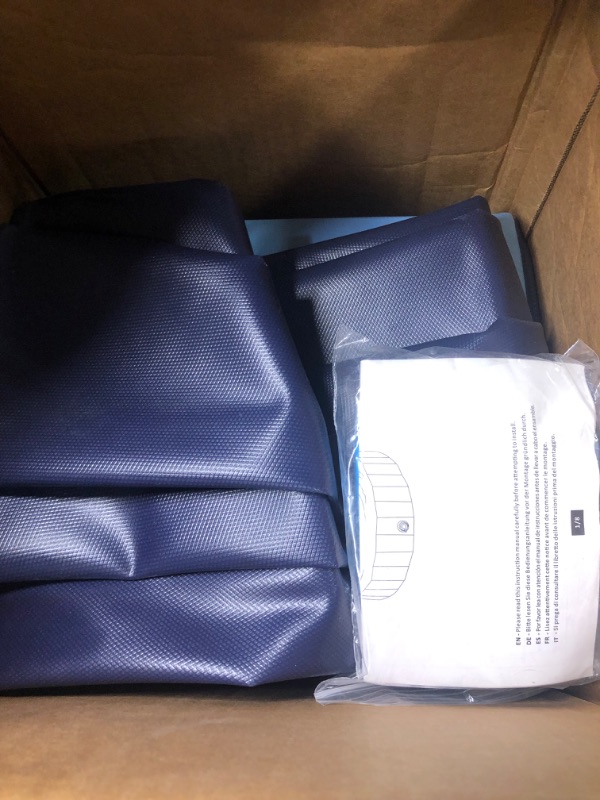 Photo 1 of Yaheetech Foldable Hard Plastic Extra Large Dog Pet Bath Swimming Pool Collapsible Dog Pet Pools Bathing Tub Paddling Pool for Large Pets Dogs Cats, Black/Blue/Gray/Red, XXL/XL/L/M XL-55inch Blue