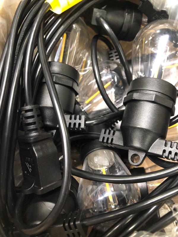 Photo 3 of alitade S14 LED Outdoor String Lights, Shatterproof IP65 27Ft (Maximum 918Ft) Outdoor lights for Patio Lights Outdoor Waterproof, Outside Lights for Outdoor Lighting, Edison Vintage Backyard lights
