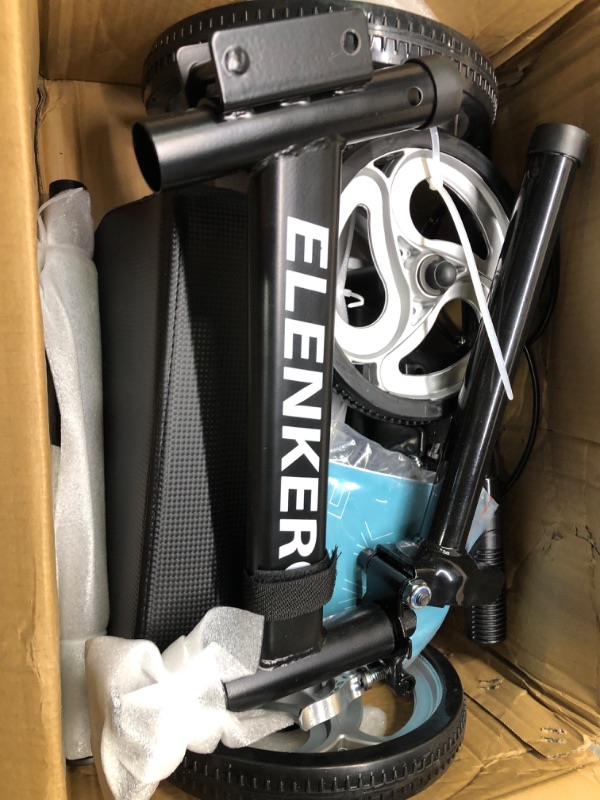 Photo 1 of ELENKER Steerable Knee Walker with 10" Front Wheels Deluxe Medical Scooter for Foot Injuries Compact Crutches Alternative Black
