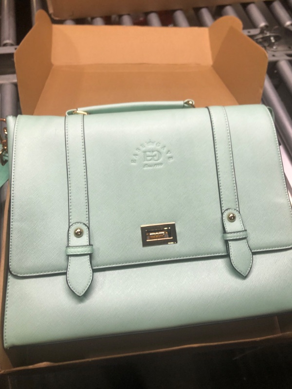 Photo 1 of Laptop Bag for Women,15.6 17 inch Laptop Tote Bag,Classy Computer Briefcase F-mint Julep 15.6-inch