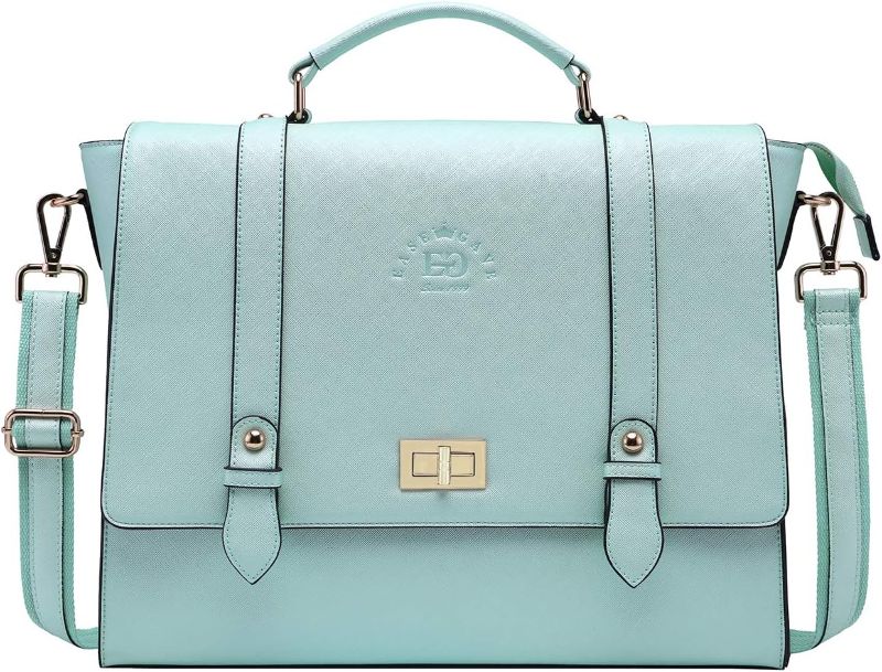 Photo 1 of Laptop Bag for Women,15.6 17 inch Laptop Tote Bag,Classy Computer Briefcase F-mint Julep 15.6-inch