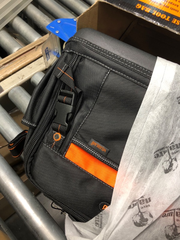 Photo 1 of 42-Pockets Tool bags for men, HVAC tool bag, Tool bag organizer, Electrician tool bag, Tools bag, Tool tote bag,Tool tote, Waterproof tool bag, Tool bags for electricians, Tool bags for construction