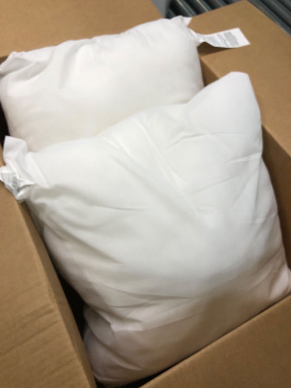 Photo 1 of 2 White Pillows 18 x 18 in