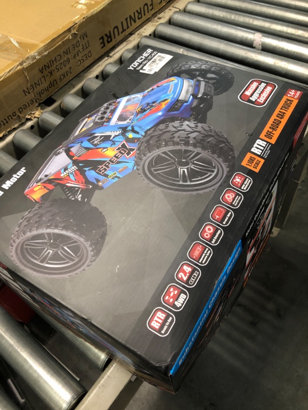 Photo 2 of YONCHER YC250 Brushless Remote Control Car, 1:16 RC Monster Trucks, 62+Km/h High Speed RC Car, 4x4 Offroad Waterproof Remote Control Car for Boys 8-12 Adults, 4WD 2 Batteries 40 Min+ 2 Car Bodies 1:16 Scale