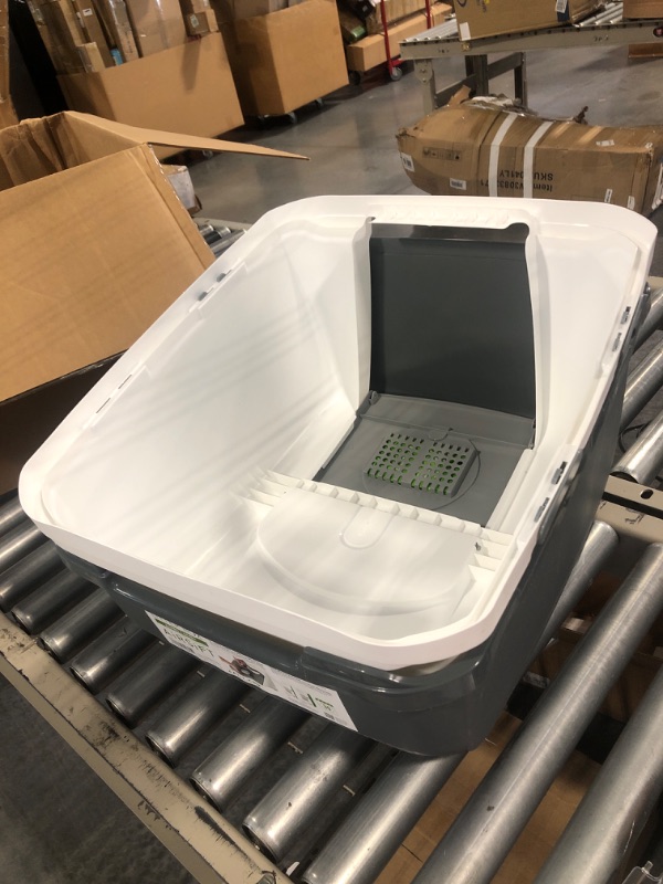 Photo 1 of Catit Hooded Litter Box, Jumbo, Gray