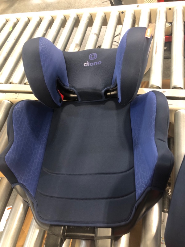 Photo 3 of Diono Everett NXT High Back Booster Car Seat with Rigid Latch, Lightweight Slim Fit Design, 8 Years 1 Booster Seat, Blue NEW! Everett NXT Blue