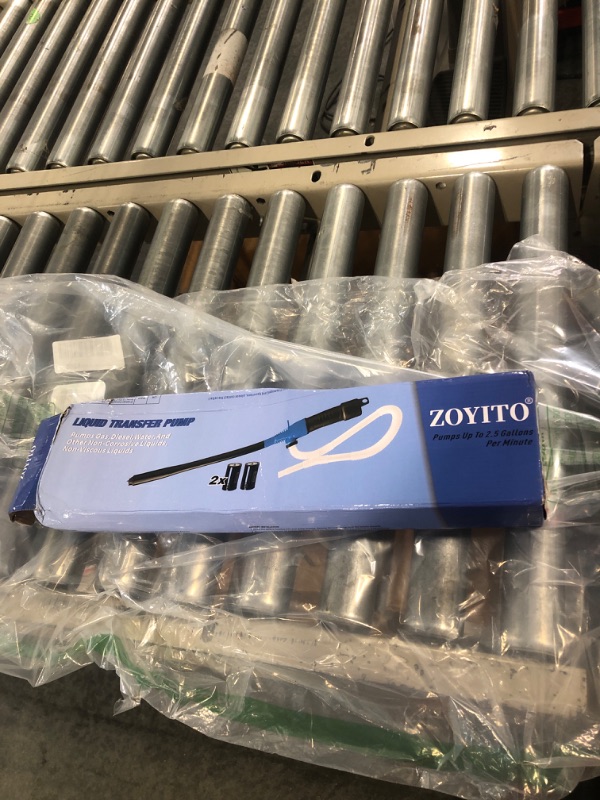 Photo 1 of ZOYITO Battery Operated Liquid Transfer Pump,Pumps Up to 2.5 Gallons Per Minute,Hand Held Electric Liquid Siphon Pump,Multi-Function Portable Pump for Fuel Oil Water Gas Fish Tank