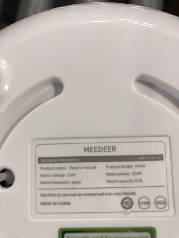 Photo 1 of MEEDEER Slow Cooker White, Small Slow cooker 1QT, Smart Appointment, Ceramic Interior pot, Automatic Multi-function Rice Cooker, Elecric Stew, Yogurt Maker Keep Warmer