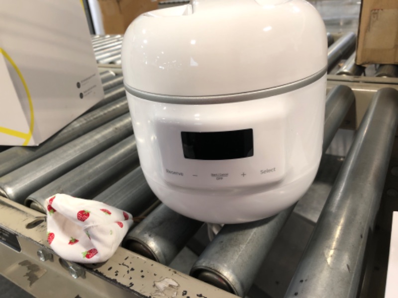 Photo 1 of MEEDEER Slow Cooker White, Small Slow cooker 1QT, Smart Appointment, Ceramic Interior pot, Automatic Multi-function Rice Cooker, Elecric Stew, Yogurt Maker Keep Warmer