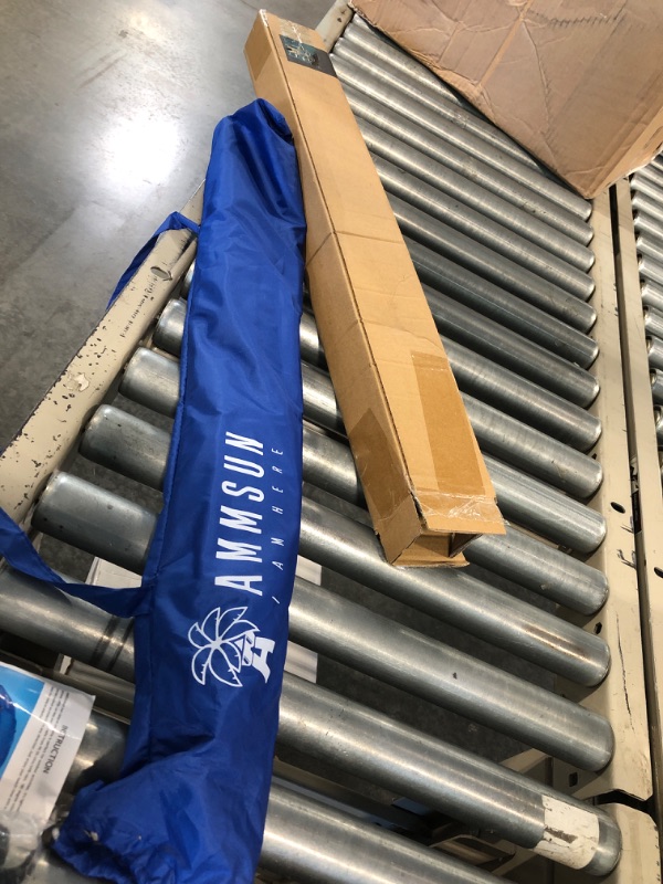 Photo 1 of AMMSUN Chair Umbrella with Universal Clamp 43 inches UPF 50+,Portable Clamp on Patio Chair,Beach Chair,Stroller,Sport chair,Wheelchair and Wagon,Blue