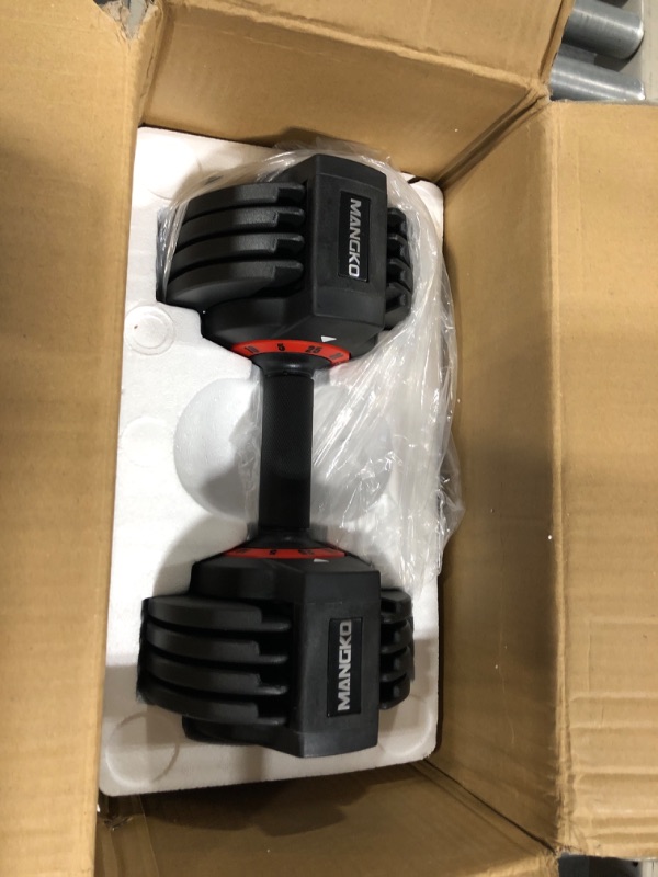 Photo 3 of Adjustable Dumbbells 25/55LB Single Dumbbell Weights, 5 in 1 Free Weights Dumbbell with Anti-Slip Metal Handle, Suitable for Home Gym Exercise Equipment 55LB-1pc