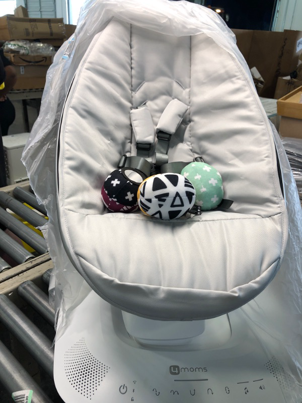 Photo 1 of 4moms MamaRoo Multi-Motion Baby Swing, Bluetooth Baby Swing with 5 Unique Motions, Grey