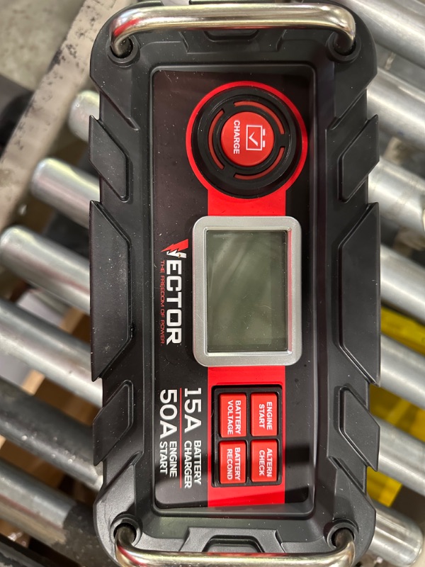 Photo 1 of Vector 15 Amp Automatic 12V Battery Charger with 50 Amp Engine Start and Alternator Check