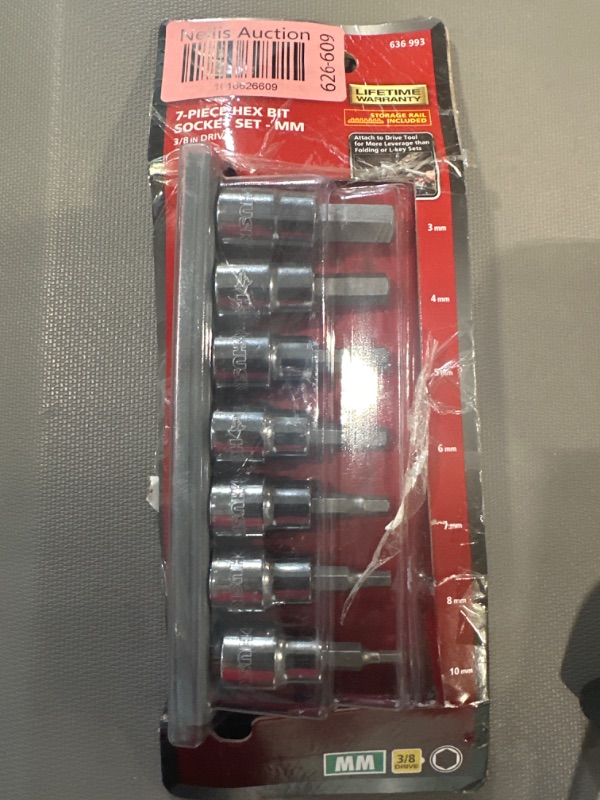 Photo 2 of 3/8 in. Drive Metric Hex Bit Socket Set (7-Piece)