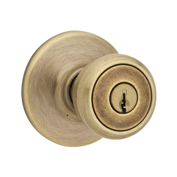 Photo 1 of 
Kwikset
Tylo Antique Brass Keyed Entry Door Knob