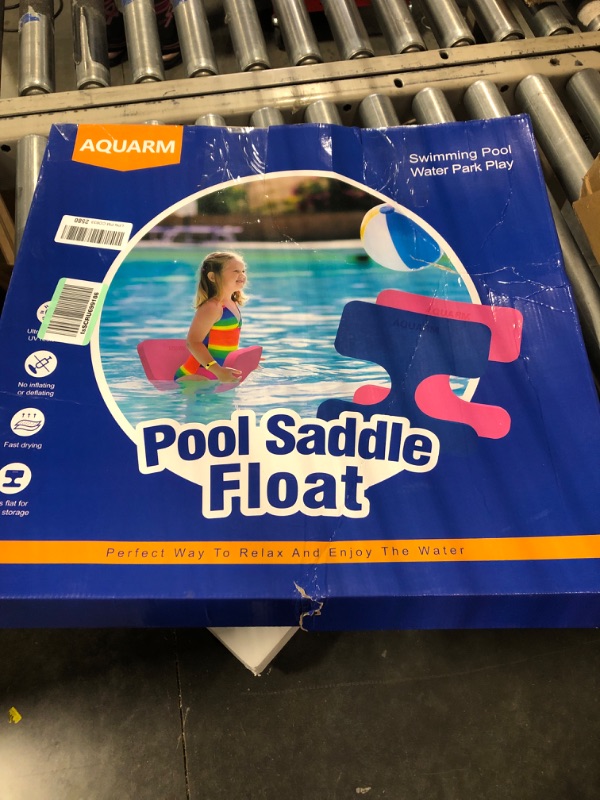 Photo 2 of AQUARM Water Saddle Floats for Adults and Kids, Ultra Buoyant Double Coated Floating Seats for Pool, Beaches, Lakes, and Water Parks Pink