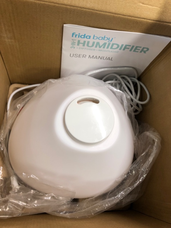 Photo 1 of Frida Baby Fridababy 3-in-1 Humidifier with Diffuser and Nightlight, White