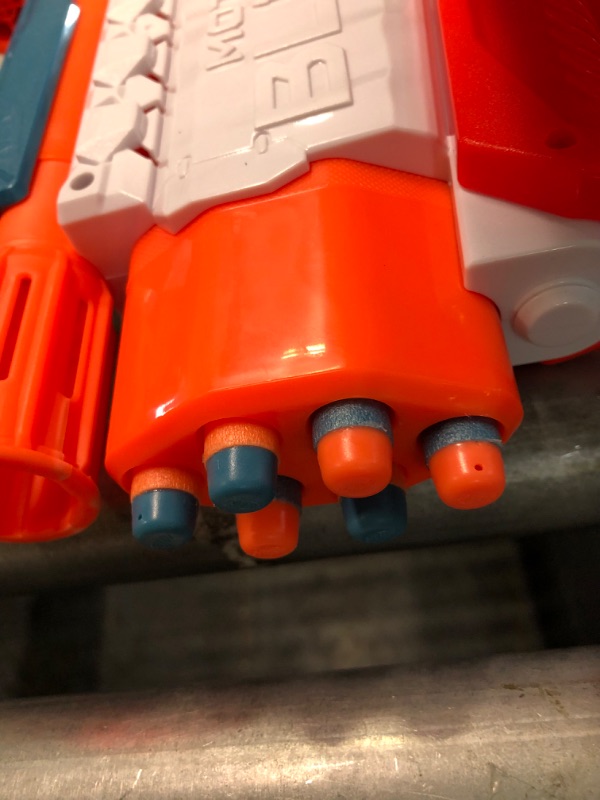 Photo 1 of NERF Elite 2.0 Motoblitz Blaster with Scope, Motorized 10-Dart Blasting, Airblitz 6 Darts, Outdoor Toys for 8 Year Old Boys & Girls
