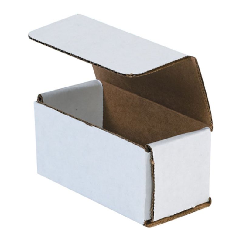 Photo 1 of Aviditi White Corrugated Cardboard Mailing Boxes, 4 x 2 x 2 Inches, Pack of 40, Crush-Proof, For Shipping, Mailing and Storing SMALL
