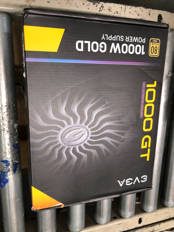 Photo 1 of EVGA SuperNOVA 1000 GT, 80 Plus Gold 1000W, Fully Modular, Eco Mode with FDB Fan, 10 Year Warranty, Includes Power ON Self Tester, Compact 150mm Size, Power Supply 220-GT-1000-X1 1000W GT Power Supply