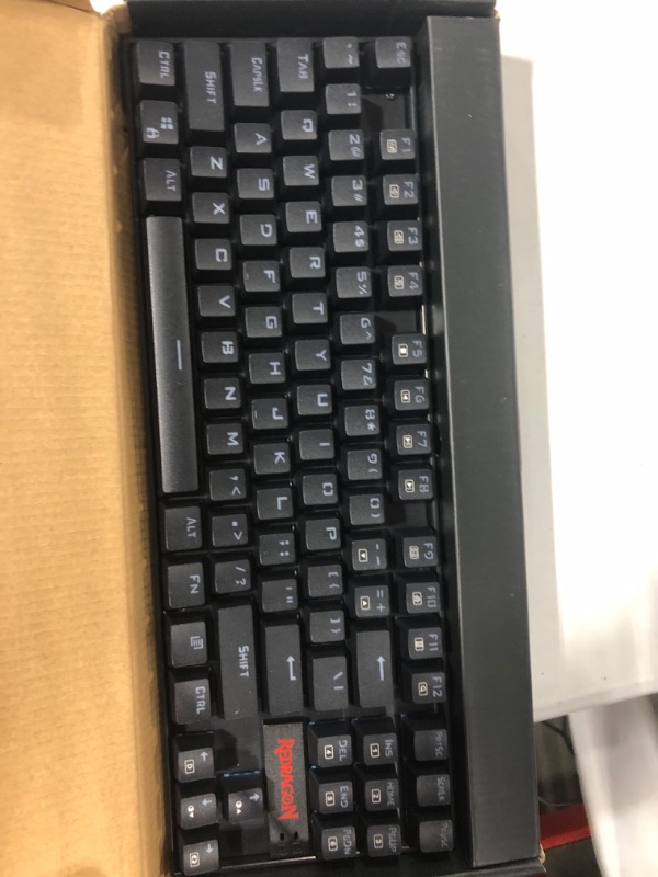 Photo 1 of Redragon K552 Mechanical Gaming Keyboard RGB LED Backlit Wired with Anti-Dust Proof Switches for Windows PC (Black, 87 Key Blue Switches) 87 Key Blue Switch Black RGB Backlit
