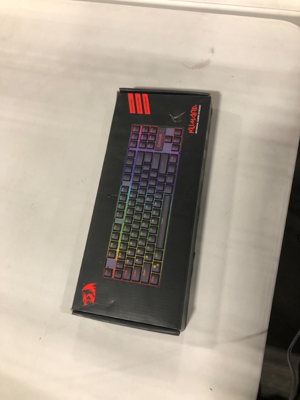 Photo 1 of Redragon K552 Mechanical Gaming Keyboard RGB LED Backlit Wired with Anti-Dust Proof Switches for Windows PC (Black, 87 Key Blue Switches) 87 Key Blue Switch Black RGB Backlit