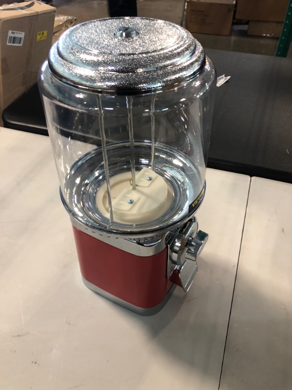 Photo 1 of VEVOR Vending Machine, Classic Gumball Bank, Huge Load Capacity Candy Gumball Machine, Mini Vending Machines, Gumball Dispenser Machine for Kids, Perfect for Birthdays, Christmas and Kiddie Parties 17 Inch red