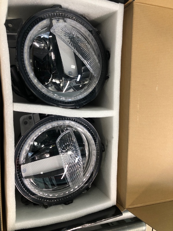 Photo 1 of BICYACO 9 Inch LED Headlights with DRL Compatible with 2018 2019 2020 2021 2022 Jeep Wrangler JL JLU Gladiator JT SUV 120W Headlamps Replacement with Daytime Running Lights High Low Beam Adjustable