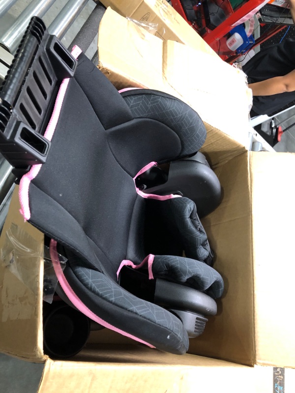 Photo 3 of Evenflo GoTime LX High Back Booster Car Seat High Back Terrain Pink