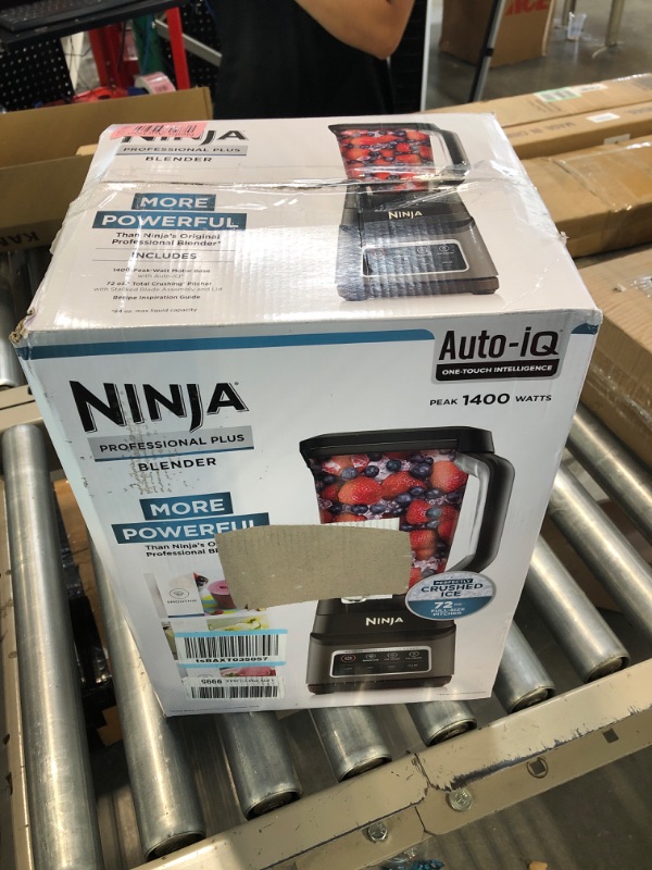 Photo 2 of Ninja BN701 Professional Plus Bender, 1400 Peak Watts, 3 Functions for Smoothies, Frozen Drinks & Ice Cream with Auto IQ, 72-oz.* Total Crushing Pitcher & Lid, Dark Grey 72 oz. Pitcher (64 oz max liquid capacity)