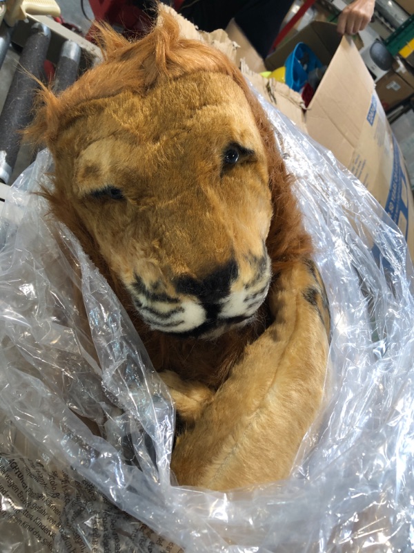 Photo 4 of Doug Giant Lion - Lifelike Stuffed Animal (Over 6 feet Long)(Stands Nearly 3 Feet Tall) Lion 