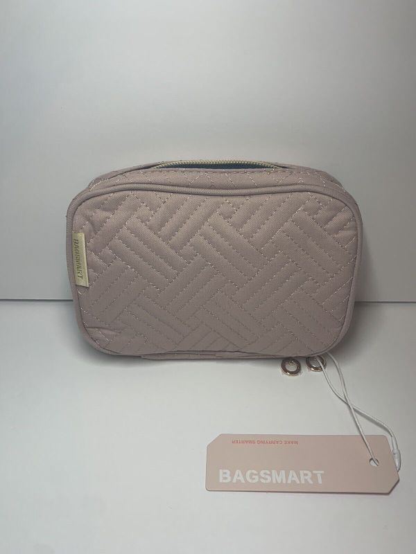 Photo 1 of NWT BAGSMART Velvety Jewelry Organizer Case Travel Storage Bag, Soft Pink Rose