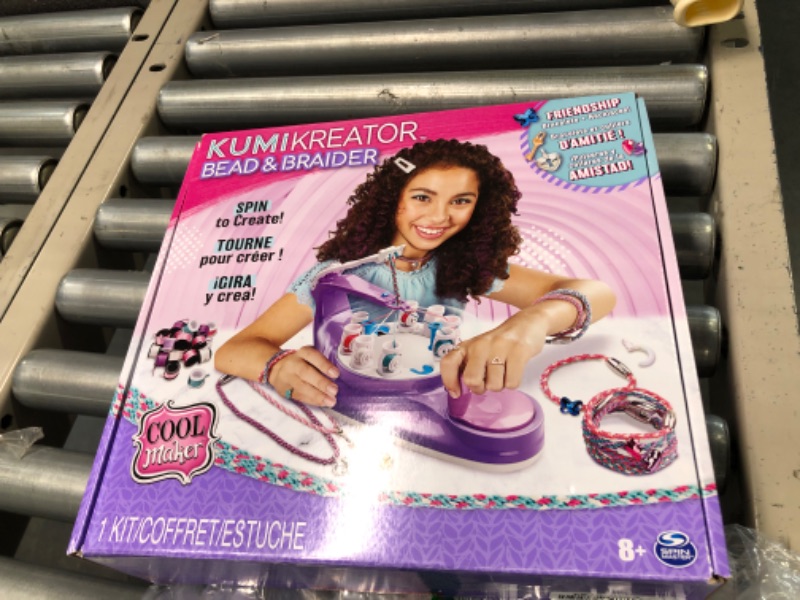 Photo 2 of Cool Maker, KumiKreator Bead & Braider Friendship Necklace and Bracelet Making Kit, Arts & Crafts Kids Toys for Girls Ages 8 and up Kumikreator Bead & Braider (New)