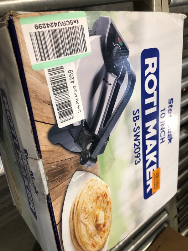 Photo 3 of 10inch Roti Maker by StarBlue with FREE Roti Warmer - The automatic Stainless Steel Non-Stick Electric machine to make Indian style Chapati, Tortilla, Roti AC 110V 50/60Hz 1200W