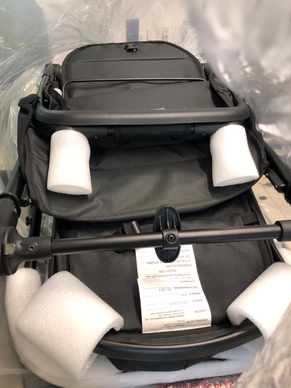 Photo 1 of Mompush Wiz 2-in-1 Baby Stroller with Bassinet Mode - Foldable Infant Stroller to Explore More as a Family - Toddler Stroller with Reversible Stroller Seat - Travel System Compatible Stroller Black