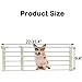 Photo 1 of Apatal Short Dog Gate, Expandable Puppy Gate for Doorways 22-35.4“W to Step Over Pressure Low Pet Gate Adjustable Safety Dog Doors for Stairs Windows Gate White (S:9.4" H)
