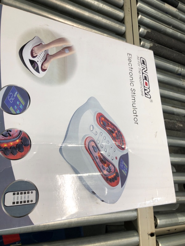 Photo 1 of CINCOM Foot Circulation Stimulator, EMS Tens Muscle Stimulator for Neuropathy, Pain Relief and Circulation, Plantar Fasciitis