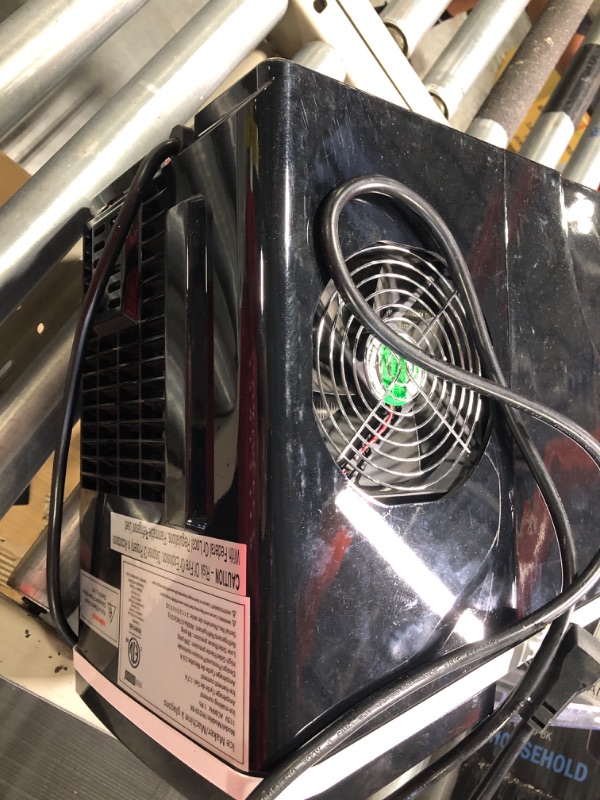 Photo 3 of VIVOHOME Electric Portable Compact Countertop Automatic Ice Cube Maker Machine with Visible Window and Ice Scoop Black 26lbs/Day 26lbs / day Black