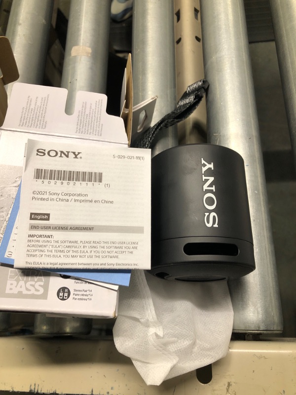 Photo 3 of Sony SRS-XB13 EXTRA BASS Wireless Bluetooth Portable Lightweight Compact Travel Speaker, IP67 Waterproof & Durable for Outdoor, 16 Hour Battery, USB Type-C, Removable Strap, and Speakerphone, Black Black Speaker