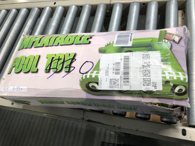 Photo 1 of Tank Float for Pool with Water Cannon, Tank Pool Float for Adult The Original Pool Punisher Inflatable Tank Pool Float Suitable for Family Game and More(Extra Large)