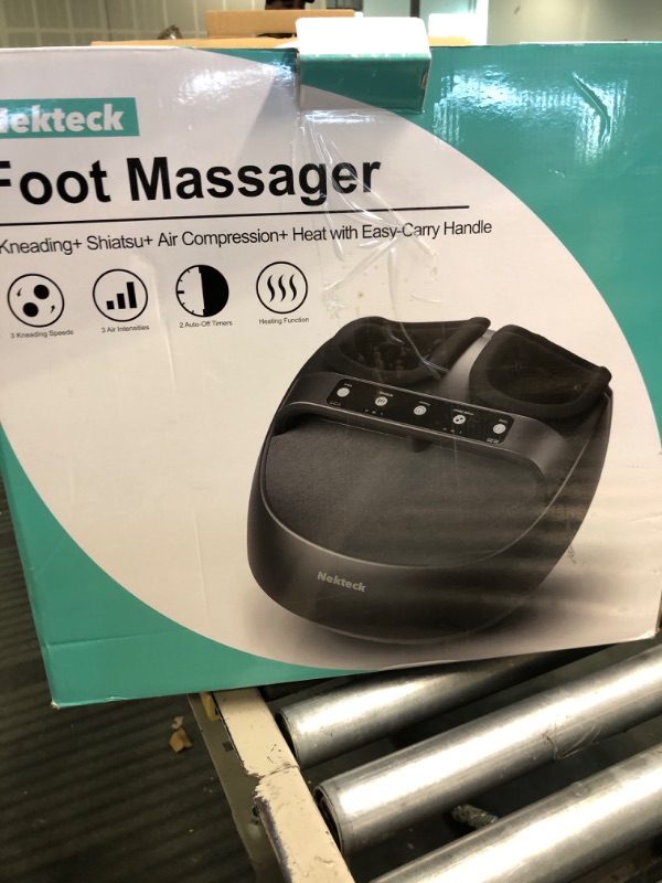 Photo 2 of Nekteck Foot Massager Machine, Shiatsu Foot and Calf Massager with Heat and Remote