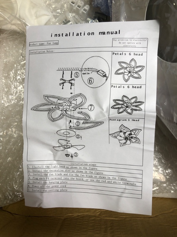 Photo 1 of 7000FAN Flush Mount Ceiling Fans with Lights Remote Control, Dimmable LED Light 6 Speed Enclosed Ceiling Fan, Low Profile Bladeless Ceiling Fan for...
