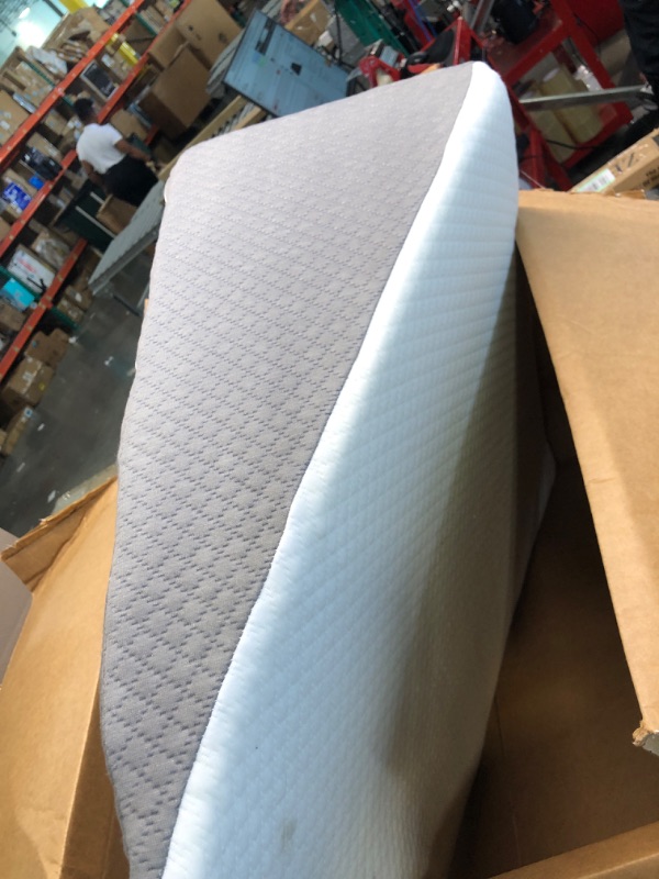Photo 1 of Bed Wedge Pillow with Memory Foam Top | Chic Jacquard Cover | Wedge Pillow for Sleeping and Acid Reflux, Heartburn, GERD