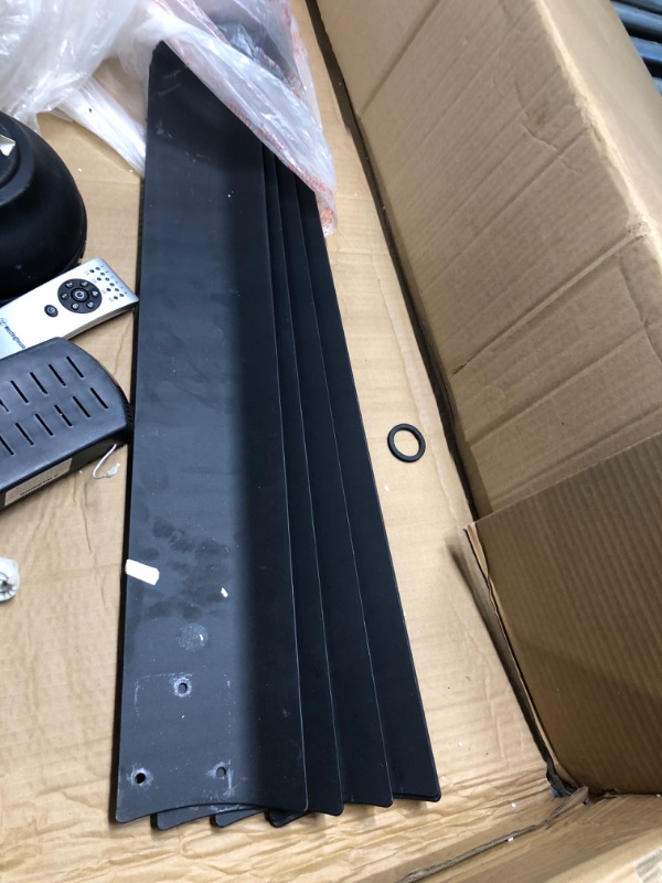 Photo 3 of Westinghouse Lighting Widespan Industrial Ceiling Fan with Remote, 100 Inch, Matte Black
selling for parts only