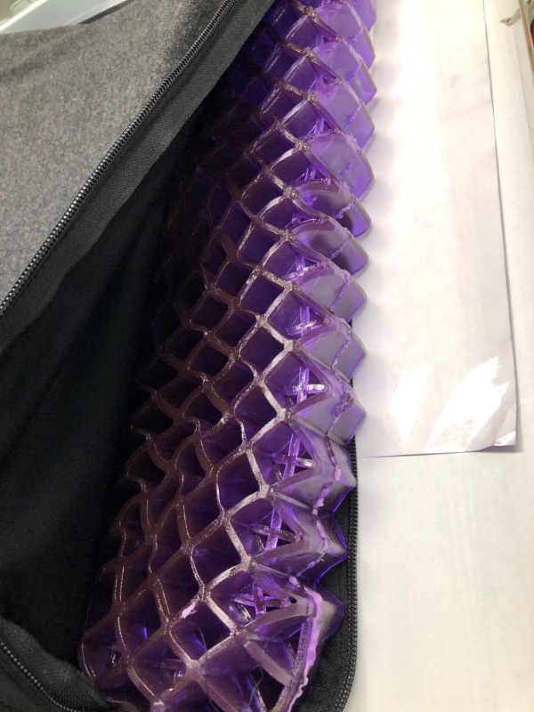 Photo 3 of Purple Royal Seat Cushion - Seat Cushion for The Car Or Office Chair - Temperature Neutral Grid