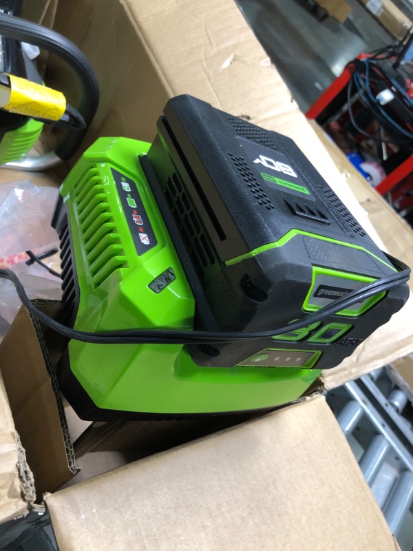 Photo 3 of 18 in. 80-Volt Cordless Brushless Chainsaw (2.0Ah Battery & Charger Included)