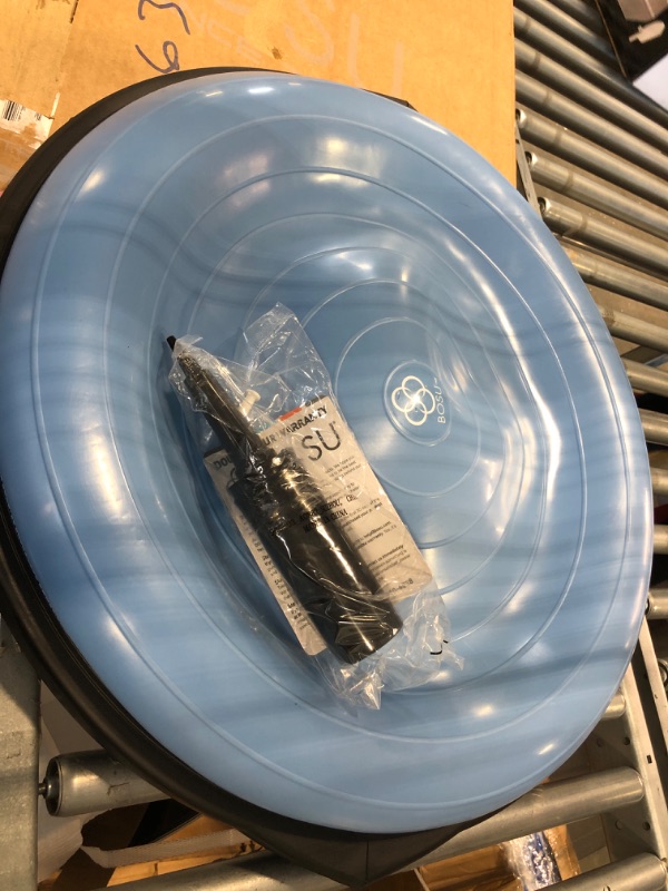 Photo 1 of Bosu Home Gym Equipment The Original Balance Trainer 26 Inch Diameter Light Blue/Black