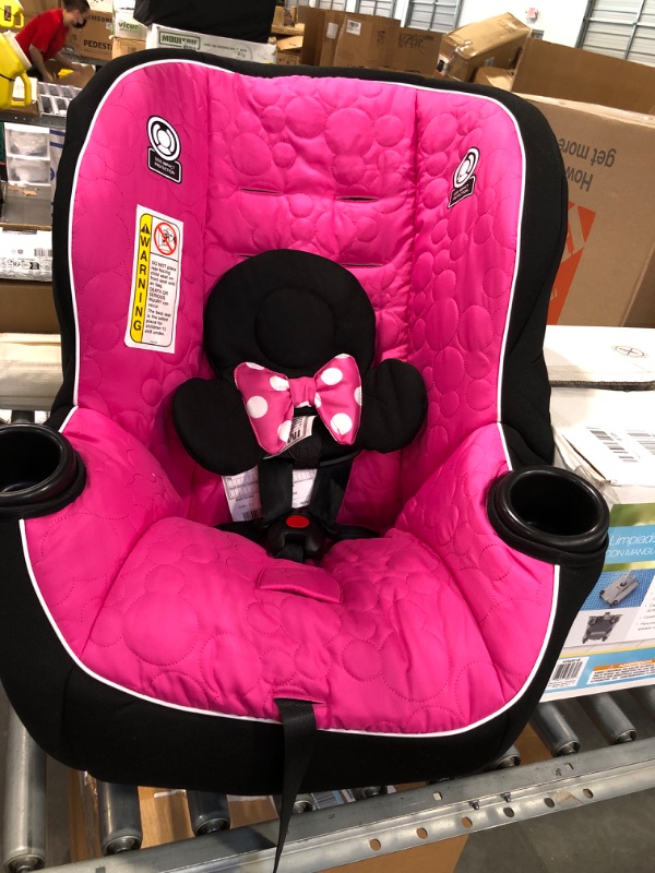 Photo 3 of Disney Baby Onlook 2-in-1 Convertible Car Seat, Rear-Facing 5-40 pounds and Forward-Facing 22-40 pounds and up to 43 inches, Mouseketeer Minnie