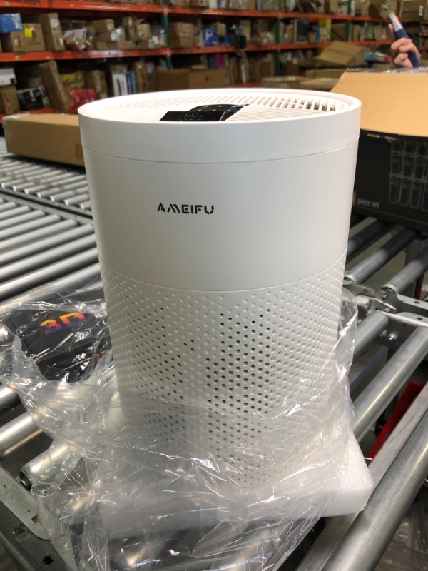 Photo 1 of Air Purifiers for Home Large Room up to 1350ft², AMEIFU Upgrade Large Size H13 Hepa Bedroom Air Purifier for Wildfire,Pets Dander with 3 Fan Speeds, Filter Replacement Reminder, Aromatherapy Function White